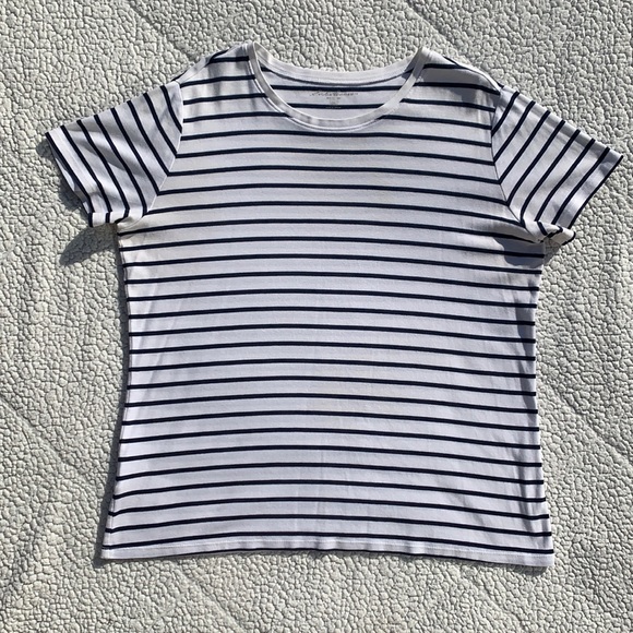 Eddie Bauer Striped Short Sleeve Shirt - Picture 1 of 7